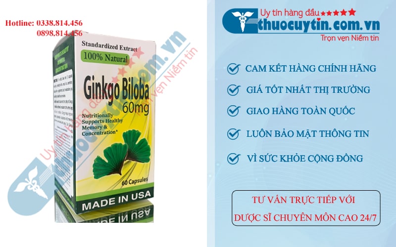 Thuốc ginkgo Biloba 60mg