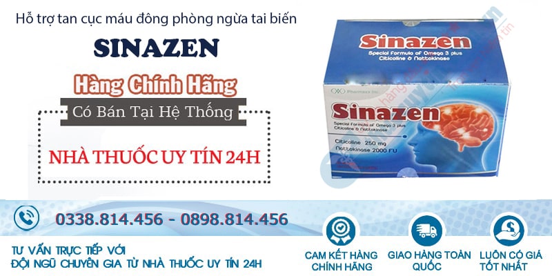 Mua Thuốc Sinazen chính hãng tại với giá tốt nhất tại Nhà thuốc uy tín 24h