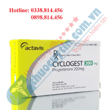THUỐC CYCLOGEST 200MG - THUỐC ĐẶT PHỤ KHOA