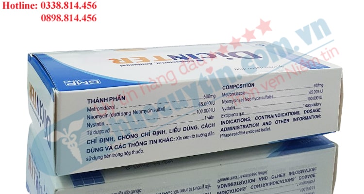 Dicinter viên đặt chữa viêm âm đạo