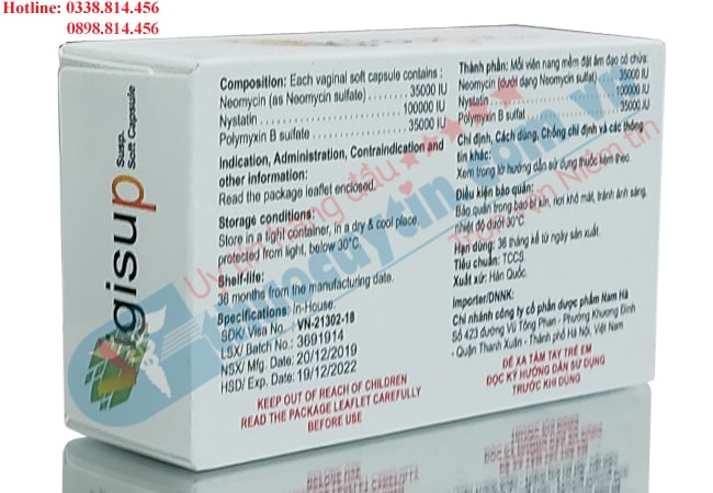 Thuốc đặt phụ khoa Vigisup: Tác dụng, cách dùng, lưu ý, giá bán