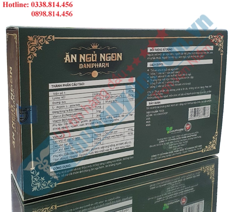 tác dụng của viên ăn ngon ngủ ngon danipharm