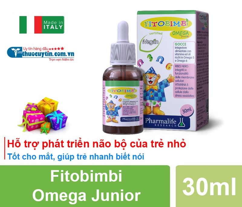 Fitobimbi Omega Junior nhập khẩu Ý giúp trẻ ngủ ngon nhanh biết nói