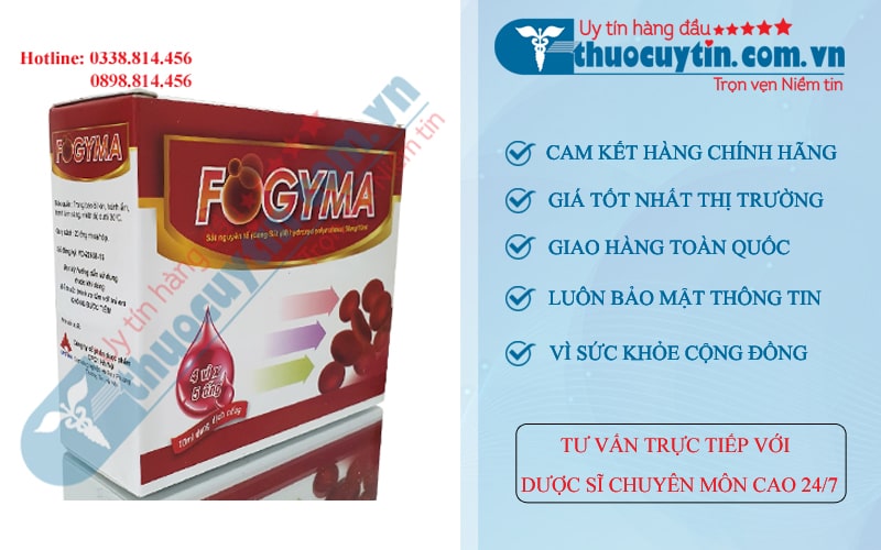 Fogyma - Phòng ngừa và điều trị thiếu máu do thiếu sắt