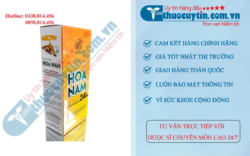 Nước súc miệng cai thuốc lá Hoa Nam tinh chất quế