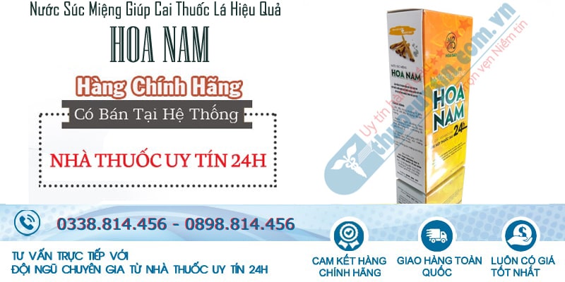 Nước súc miệng Hoa Nam cai thuốc lá cho người nghiện thuốc lâu năm