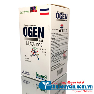 THUỐC OGENTIN GLUTATHIONE - TĂNG ĐỀ KHÁNG, CHĂM SÓC DA NHẬP KHẨU PHÁP