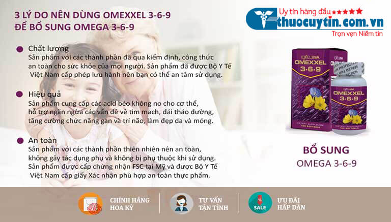 Viên uống Omexxel 3-6-9 có tốt không