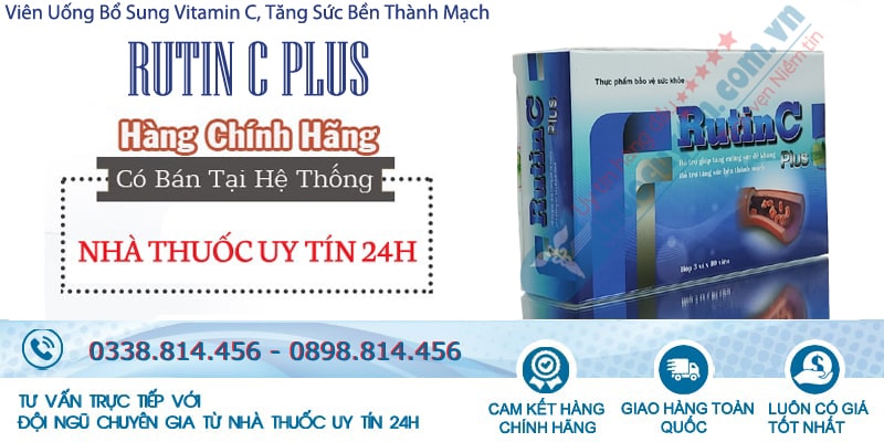 Rutin C Plus Tradiphar hộp 30 viên