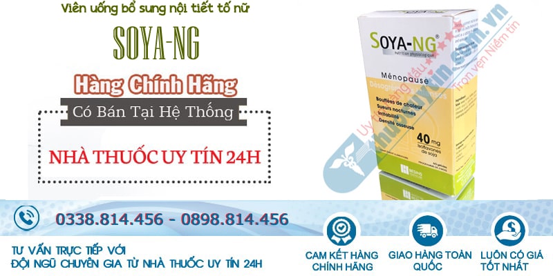 Viên uống cân bằng nội tiết tố nữ Soya-NG hộp 60 viên