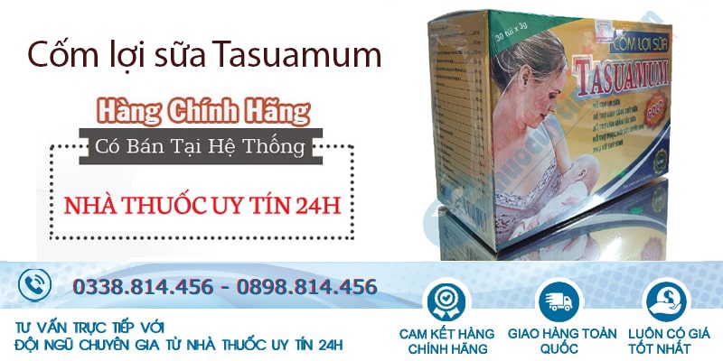 Mua Cốm lợi sữa Tasuamum Gold chính hãng với giá tốt nhất tại Nhà thuốc uy tín 24h