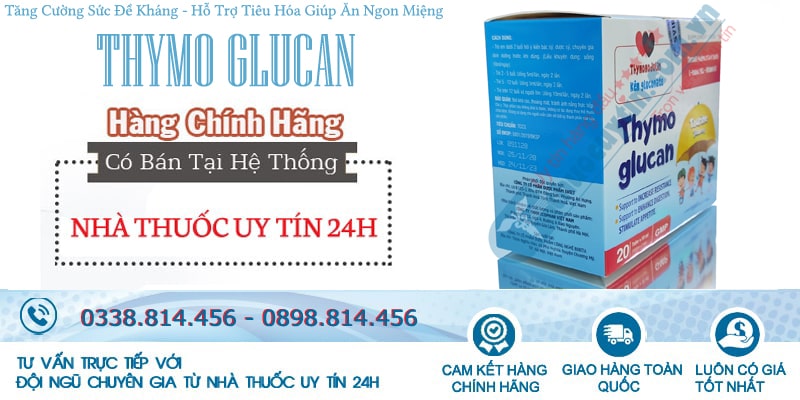 Siro Thymo Glucan tăng miễn dịch cho trẻ