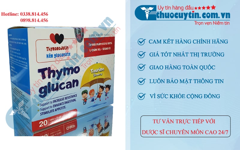 Siro Thymo Glucan hỗ trợ tăng cường tiêu hóa, kích thích ăn ngon miệng