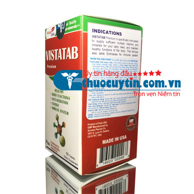 VISTATAB CUNG CẤP ĐẦY ĐỦ VI CHẤT THIẾT YẾU CHO CƠ THỂ