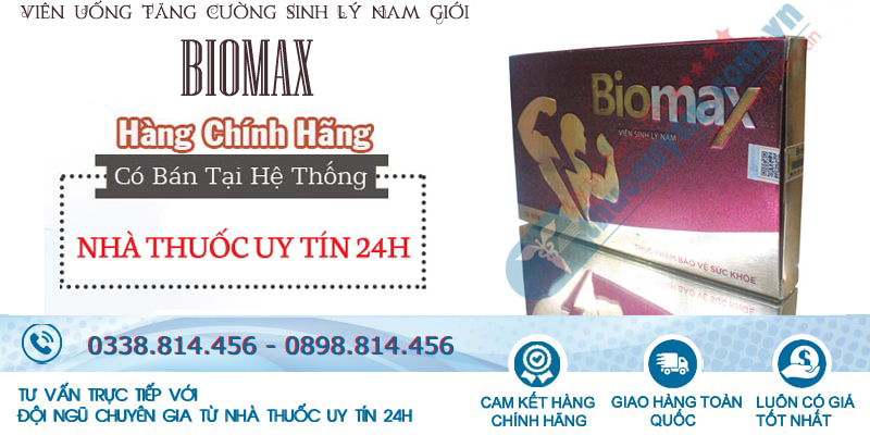 thuốc Biomax điều trị yếu sinh lý nam giới