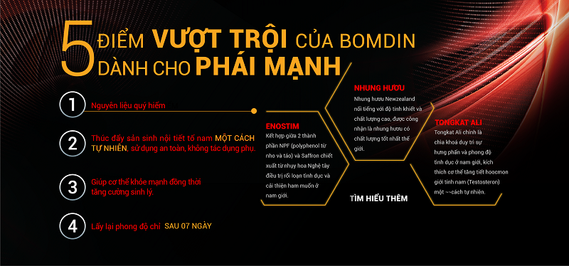 BOMDIN - TĂNG CƯỜNG SINH LÝ NAM