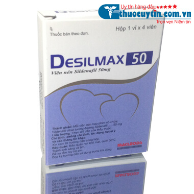 DESILMAX 50MG - THUỐC ĐIỀU TRỊ RỐI LOẠN CƯƠNG DƯƠNG