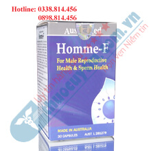 HOMME F - TĂNG CHẤT LƯỢNG TINH TRÙNG, HỖ TRỢ ĐIỀU TRỊ VÔ SINH HIẾM MUỘN NAM