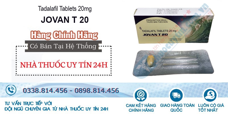 Địa chỉ mua thuốc Jovan T20 chính hãng giá tốt nhất tại Nhà thuốc uy tín 24h