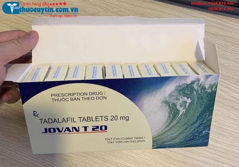 Thuốc cường dương Jovan T20 Ấn Độ chứa tadalafil 20mg