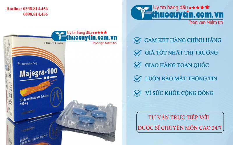 Thuốc Majegra 100 điều trị xuất tinh sớm