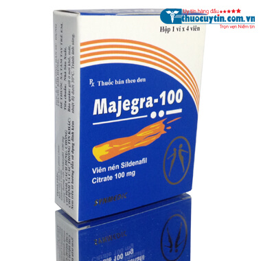 THUỐC MAJEGRA 100MG ĐIỀU TRỊ RỐI LOẠN CƯƠNG DƯƠNG