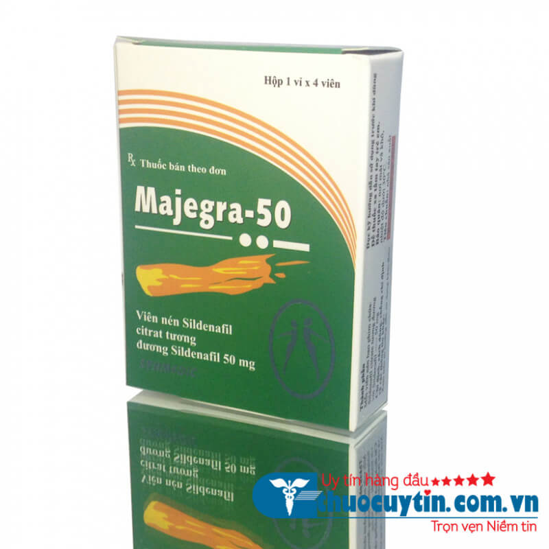 THUỐC MAJEGRA 50 - HỖ TRỢ ĐIỀU TRỊ RỐI LOẠN CƯƠNG DƯƠNG