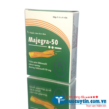 THUỐC MAJEGRA 50 - HỖ TRỢ ĐIỀU TRỊ RỐI LOẠN CƯƠNG DƯƠNG