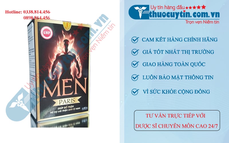 Thuốc bổ thận Men Paris