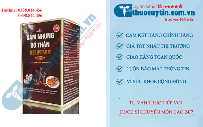 Sâm nhung bổ thận Meripharm