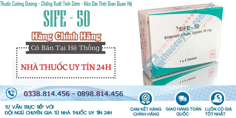 Thuốc Sife-50 hộp 4 viên Nhà thuốc uy tín 24h