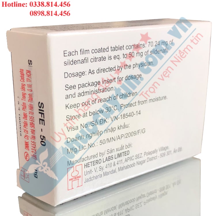 Thuốc cường dương Sife 50mg