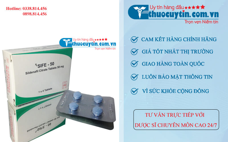 Thuốc Sife 50 mg hộp 4 viên Ấn Độ