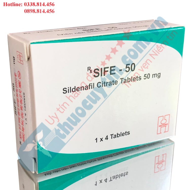 Thuốc Sife 50mg điều trị rối loạn cương dương