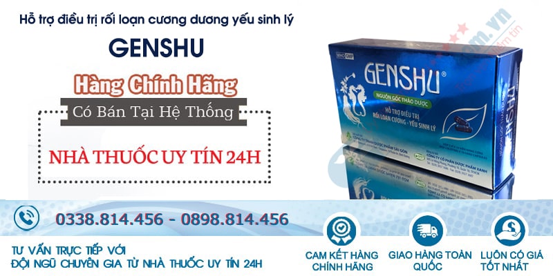 Mua thuốc Genshu chính hãng với giá tốt nhất tại Nhà thuốc uy tín 24h