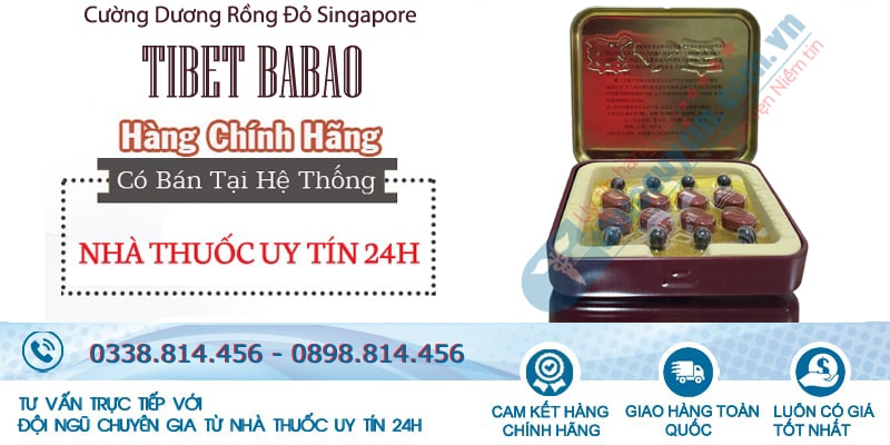 Tibet Babao Thuốc Cường Dương Rồng Đỏ hàng chính hãng