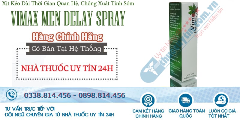 Vimax Men Delay Spray chính hãng Canada