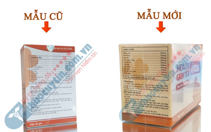 Thảo dược tăng cân Health Gain Tea Plus 20 gói