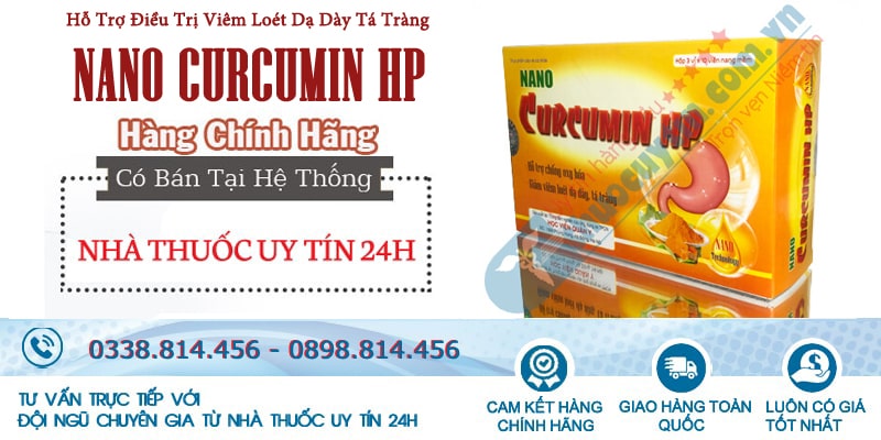 Nano Curcumin HP trị viêm loét dạ dày