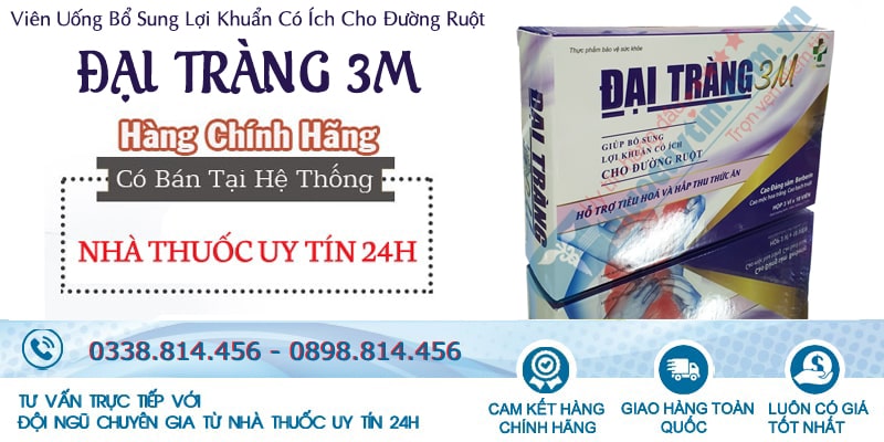 Đại tràng 3M tăng cường hấp thu thức ăn