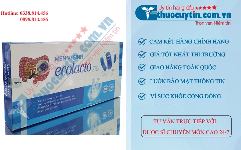 Men vi sinh bổ sung lợi khuẩn đường ruột Ecolacto plus