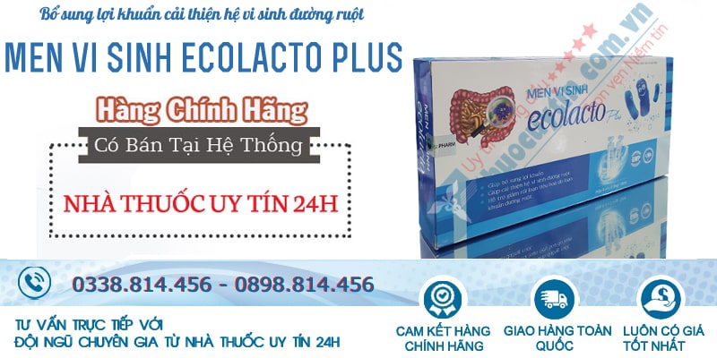 mua men vi sinh Ecolacto plus 20 ống