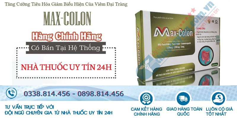 thuốc max-colon kích thích ăn ngon miệng, bảo vệ niêm mạc đại tràng