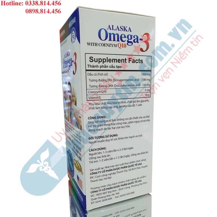 dầu cá Alaska Omega 3 with Coenzym Q10 có tốt không