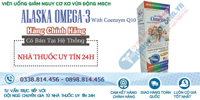 Alaska Omega 3 with Coenzym Q10 hộp 100 viên