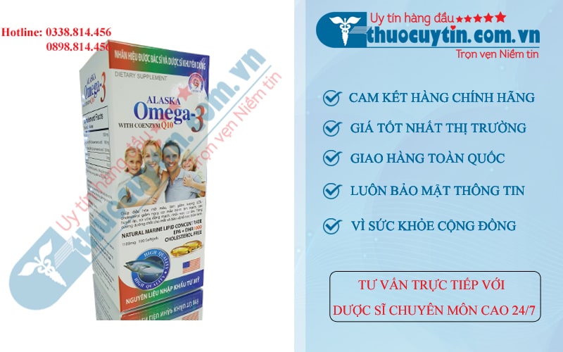 viên uống dầu cá Alaska Omega 3 with Coenzym Q10