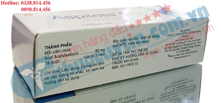 Thuốc Aspilets EC giá bao nhiêu? Bán ở đâu?