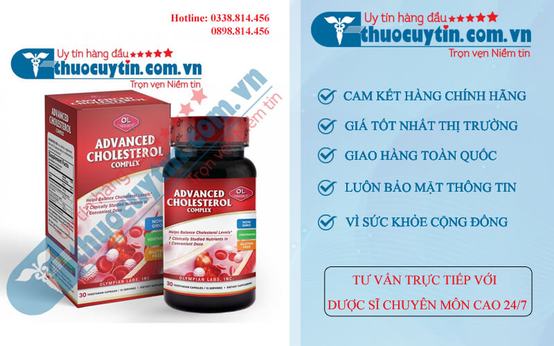 Viên uống hạ mỡ máu Advanced Cholesterol Complex