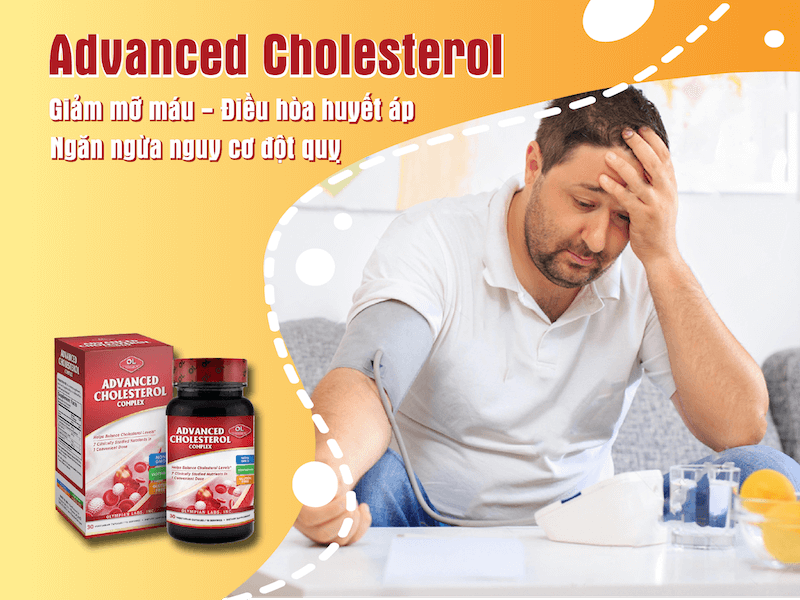 Advanced Cholesterol Complex hộp 30 viên - Giảm mỡ máu, ổn định cholesterol