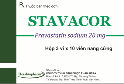 THUỐC STAVACOR HÀM LƯỢNG PRAVASTATIN 20MG